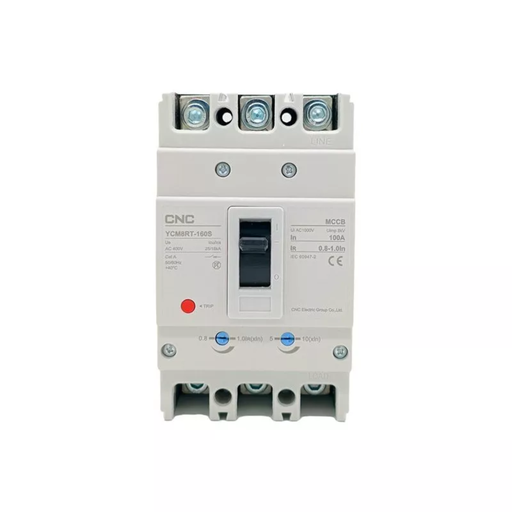[CNCYCM8RT-160S/3300 80-100A 25/18 KA] INTERRUPTOR AUTOMATICO CAJA MOLDEADA T160 3X100A 25ka RELE TERMOMAGNETICO AJUSTABLE