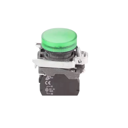 [CNCLAY4-BV63 24] PILOTO LUMINOSO METALICO LED COMPONIBLE VERDE 24 VCA/VDC