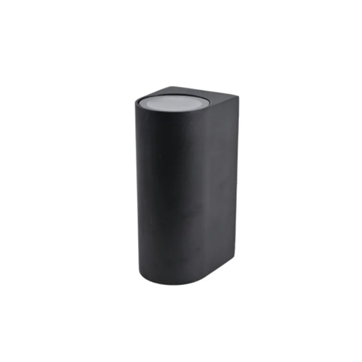 [CIE44023/BI] JAZZ II - APLIQUE BIDIRECCIONAL 2XGU10 NEGRO REDONDO