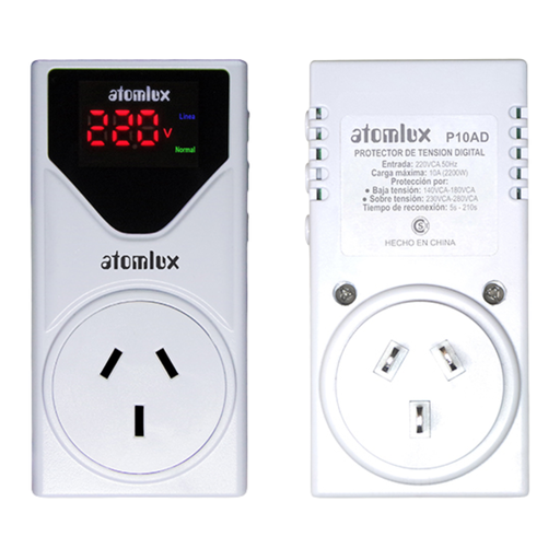 [ATOP-10AD] PROTECTOR DE TENSIÓN DIGITAL AUTOMÁTICO 10A 220w