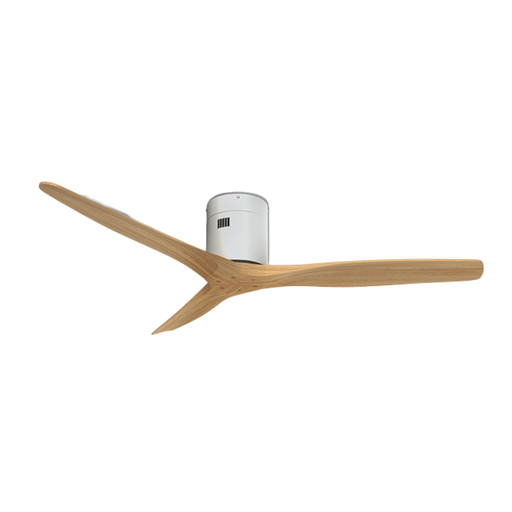 [TBCWST-A1-WN] Ventilador Smart Aruba - Diam: 52'' - Motor: DC 40w Blanco - Aspas Madera - Natural - Sin Luz