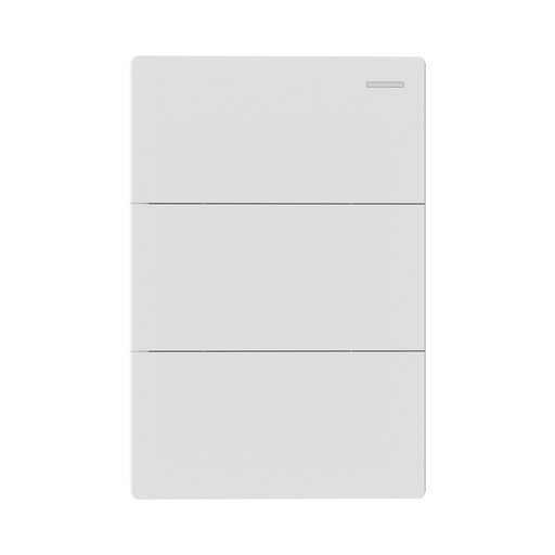 [CORMILAN-3CN-B] TECLA MILAN BLANCO MACROLED, 3 CANAL, 2 VIAS, AC 250V, 10A MAX. BASTIDOR METALICO