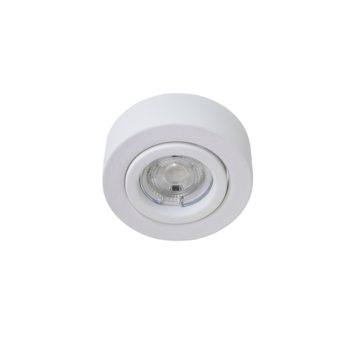 [MAC2450ALUBL] Semi embutido Ø105x37mm para Lámpara GU10 10cm ALUMINIO blanco