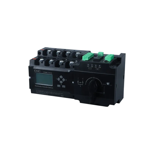 [CNCYCQ9E-250/4B250A] Conmutadora Motorizada 4P 250A con Lógica de Transferencia (ATS), Display + COM MODBUS