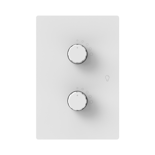 [CORMILAN-2D-B] DIMMER LED DOBLE MILAN BLANCO MACROLED