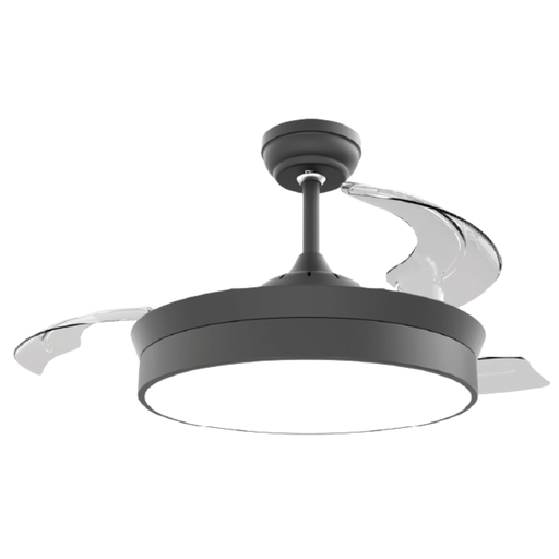[TBCWST-A16-BB] Samoa Motor Negro Aspas Negro con luz  Diam. 42"