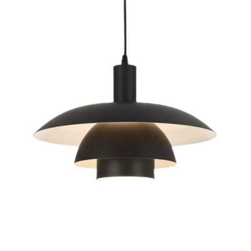[DATEstocolmo Grande NG] Colgante metalico Negro E27 D38cm