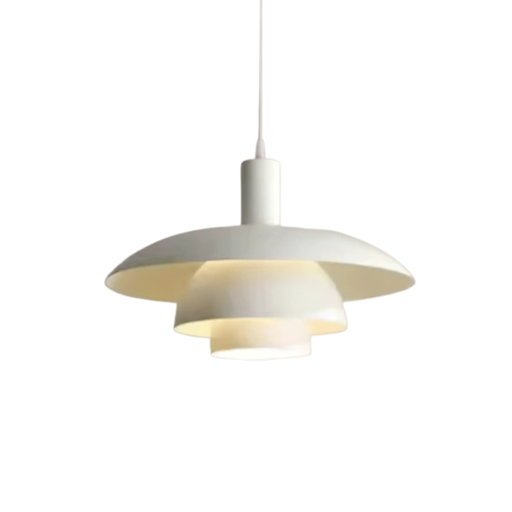 [DATEstocolmo Grande BL] Colgante metalico Blanco E27 D38cm