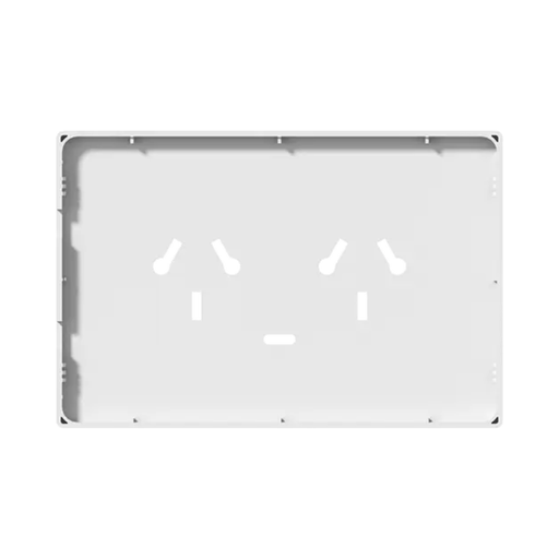 [CORMILAN-TAPA-2TCBN-1USB-C-B] FRENTE PARA TOMACORRIENTE BI-NORMA DOBLE CON USB-C MILAN MACROLED, COLOR BLANCO