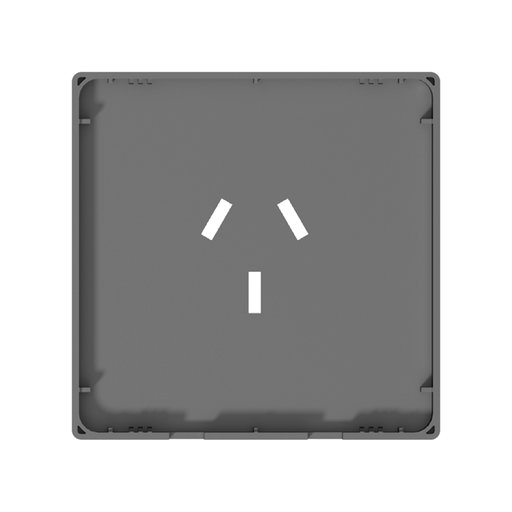 [CORMILAN-TAPA-TC20A-MG-G] FRENTE PARA TOMACORRIENTE MIGNON 20A MILAN MACROLED, COLOR GRIS