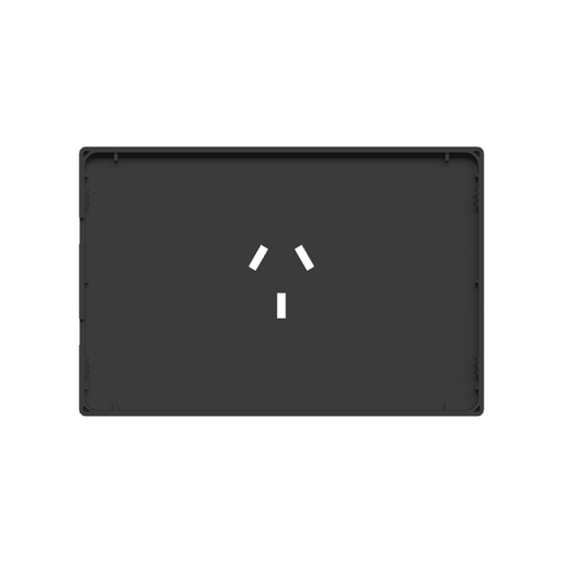 [CORMILAN-TAPA-TC20A-N] FRENTE PARA TOMACORRIENTE 20A MILAN MACROLED, COLOR NEGRO