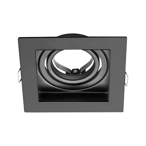 [CORAED-X1-MN-CO] ARTEFACTO MACROLED EMBUTIR X1 DICRO MARCO NEGRO, CON CONECTOR GU10