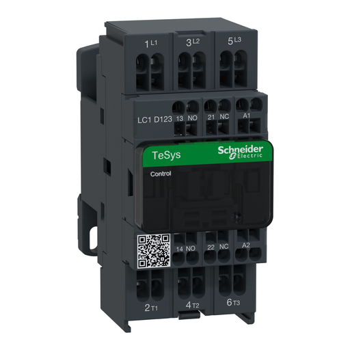 [SCHLC1D093B7] CONTACTOR 3P 9A B.RES. 1NA+1NC 24VCA 50/60HZ