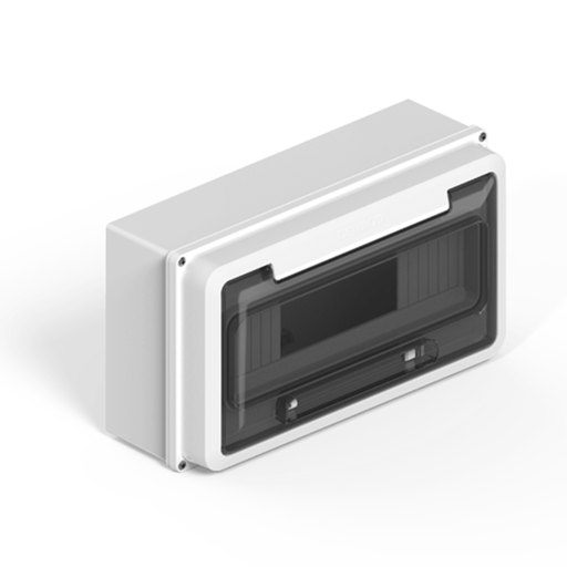 [GEN161200B] Caja TM Din  12 b ext PVC  BLA p-TRA IP65