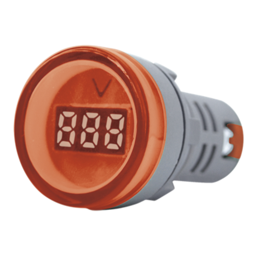 [TBCAD22DS-RV] MINI VOLTRIMETRO DIGITAL TBCIN REDONDO ROJO