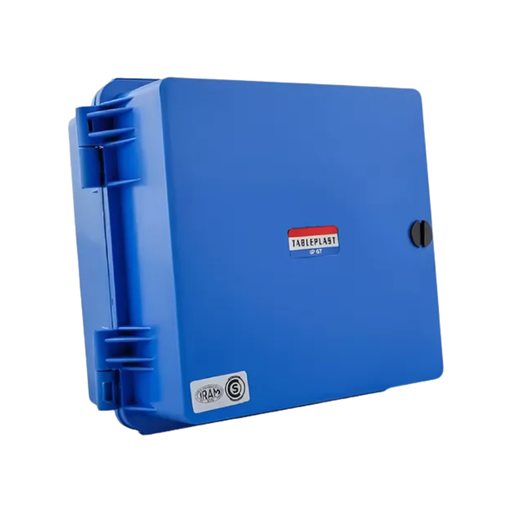 [TAB2001CH] GABINETE CON CHASIS METÁLICO COLOR AZUL - IP65 IK10 DE 244X230X141MM