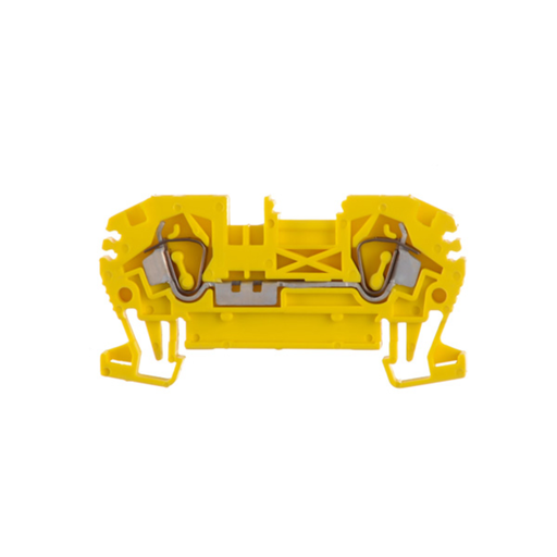 [ZOL120.026] Borne de paso a resorte de color amarillo para conductor de 1,5mm² BKF-1,5-AM