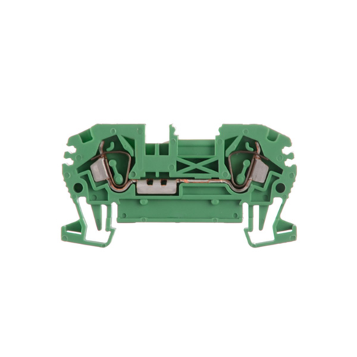 [ZOL120.033] Borne de paso a resorte de color verde para conductor de 4mm² BKF-04-VE