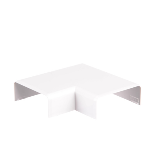 [ZOL605.207] Curva plana para cablecanal 40x16mm. color blanco ELE-4016-BL