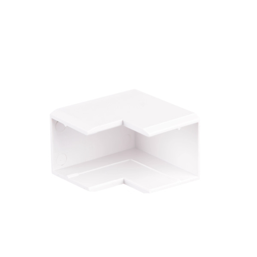 [ZOL605.301] Esquinero exterior para cablecanal 18x21mm. color blanco LS-1821-BL
