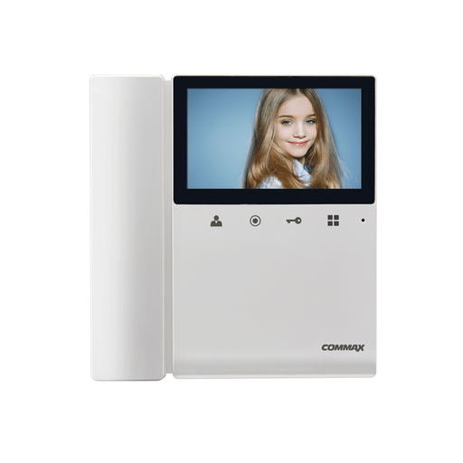 [COMCDV-43K] Kit completo Línea Eco con monitor de 4,3″ y frente de calle lente CMOS Pin Hole de metal exterior con Led luminoso