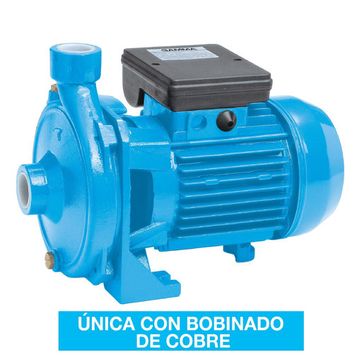 [GMMG2764AR] Electrobomba de agua CP 80 Centrífuga  3/4 HP | Qmáx. 90 L/min | Hmáx. 22 m | Monofásica | Protector térmico | Turbina bronce