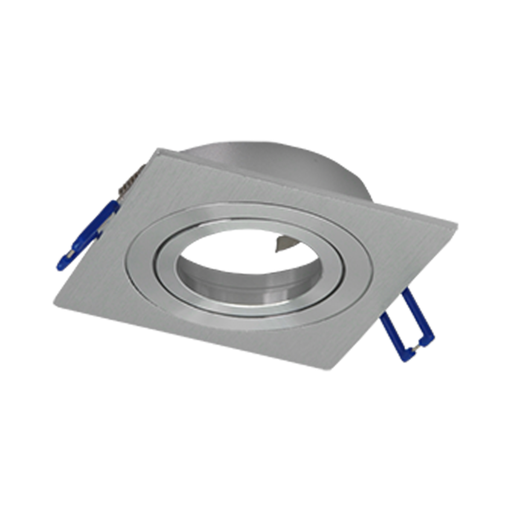 [TBCDLC1-N] SPOT DE EMBUTIR PARA DICROICA TBCIN METAL - ALUMINIO - CUADRADO - MOVIMIENTO BASCULAR