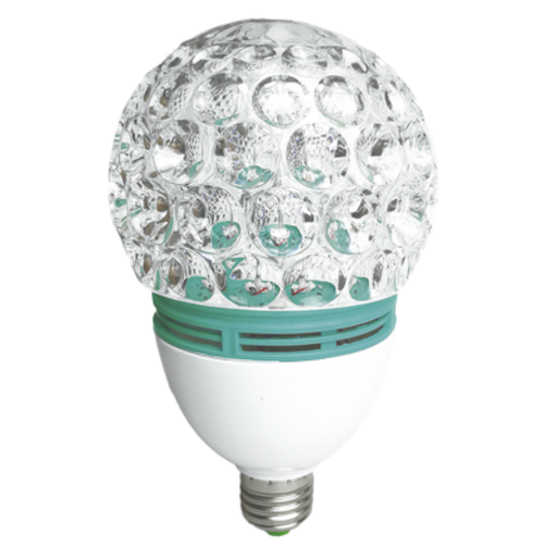 [TBCA60-S3FN] LAMPARA LED ESPECIAL TBCIN PARTY GIRATORIA MULTICOLOR 3W 180º RGB