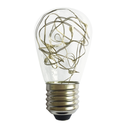 [TBCPC3CWB-E27-2WW] LAMPARA LED FANTASIA TBCIN CON HILOS PAPAYA - 2W - CALIDA