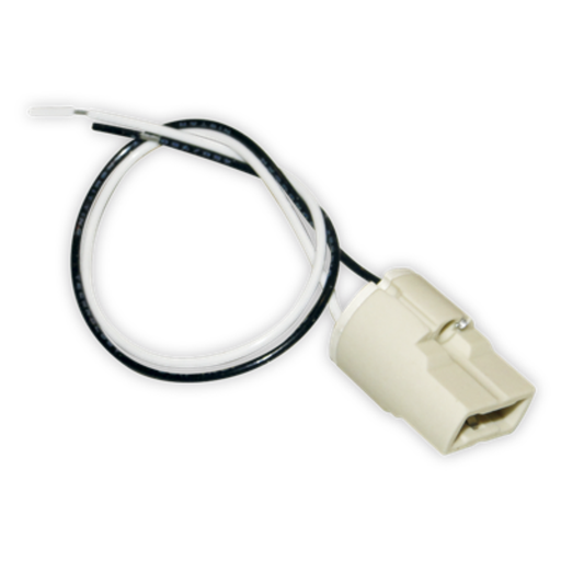 [TBCG9] ACCESORIO PARA LAMPARA TBCIN ZOCALO G9 CERAMICO CON CABLE SILICONADO