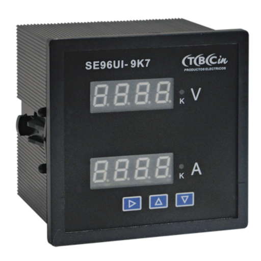 [TBCSE-96AV] INST. DIGITALES PARA PANEL MULTIMETER (VOLT-AMP.)
