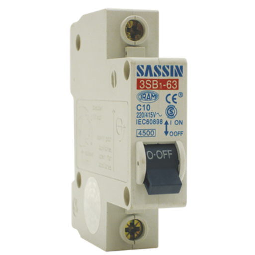 [TBC3SB1-10] AUTOMATICO TERMOMAGNETICO TBCIN UNIPOLAR 4.5KA 10A TERMICA