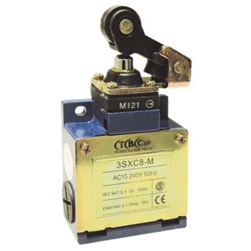 [TBC3SXC8-M121] INT. DE POSICION SERIE 3SXC8-M ACC. A PALANCA Y ROLD.