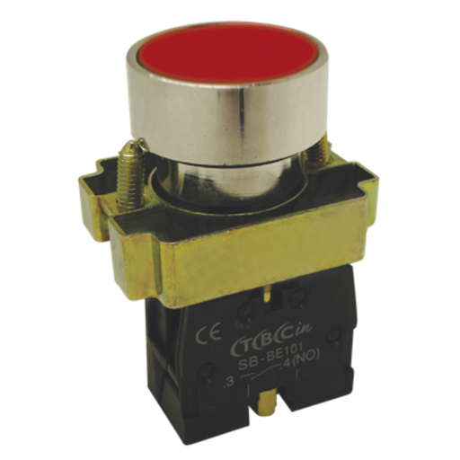 [TBCSA-BA42] LINEA METALICA PULSADOR RASANTE ROJO