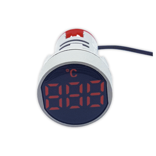 [TBCAD22DS-RT] MEDIDOR DE TEMPERATURA DIGITAL TBCIN 22MM COLOR ROJO