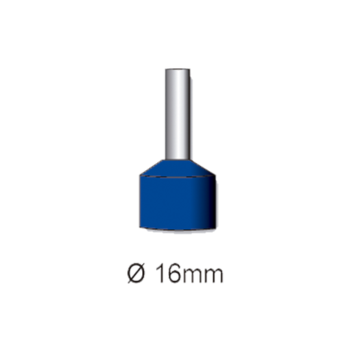 [TBCAZUL] PUNTERAS HUECAS TBCIN 16MM AZUL