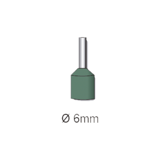 [TBCVERDE] PUNTERAS HUECAS TBCIN 6MM VERDE