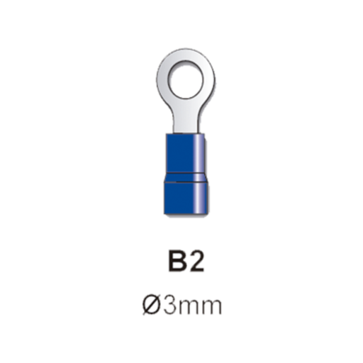 [TBCB2] TERMINAL PREAISLADO TBCIN OJAL 3MM AZUL