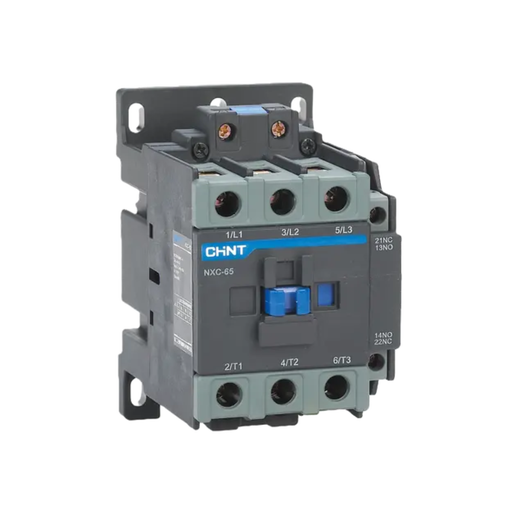 [CORNXC-65 220V 50Hz] CONTACTOR CHINT NXC-65 - In:65A - 3-POLOS + Aux: 1NA+1NC - Bob: 220VCA