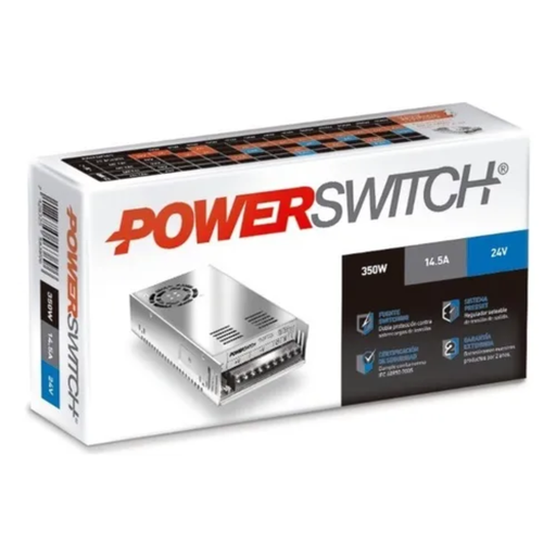 [CORS-350W-24V] FUENTE POWERSWITCH 24V 14.5A GAB METALICO IP20