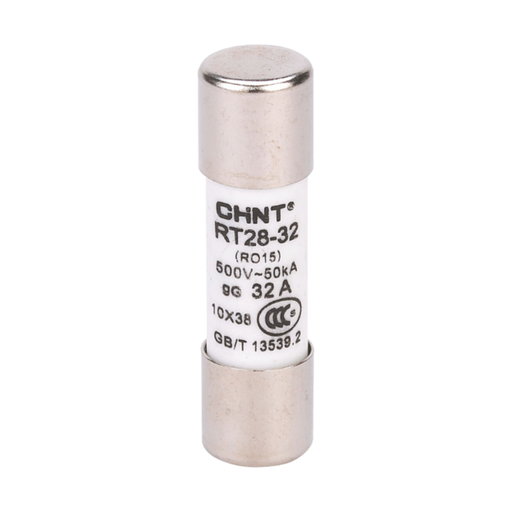 [CORRT28-32 32A gG] FUSIBLE CILÍNDRICO - Tamaño: 10 x 38 - In: 32A gG - Icc: 100kA @ 500VAC