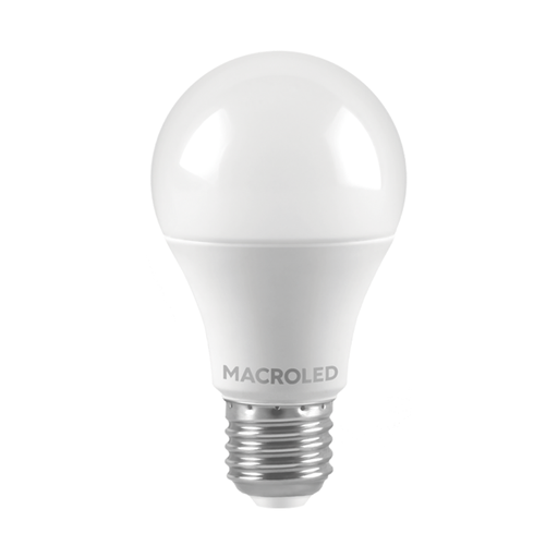 [CORBT-60-10CW] BULBO A60 MACROLED 10W E27 AC180-240V FRIO 6500K