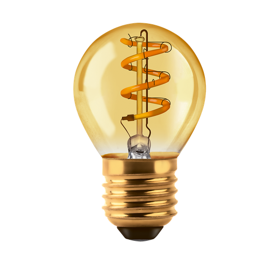 [CORBFG45G-3WW] Lampara tipo gota Golden ambar 3w Macroled calido