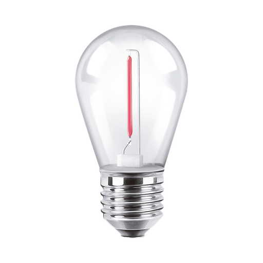 [CORBFS14- 1R] Lampara filamento Deco 1w Macroled rojo
