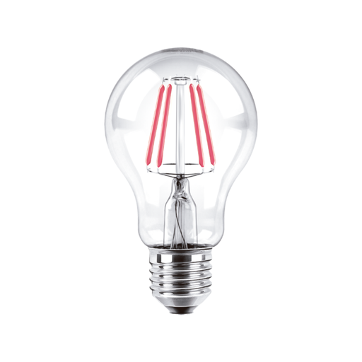 [CORBFA60- 4R] BULBO A60 FILAMENTO MACROLED 4W E27 AC180-265V ROJO