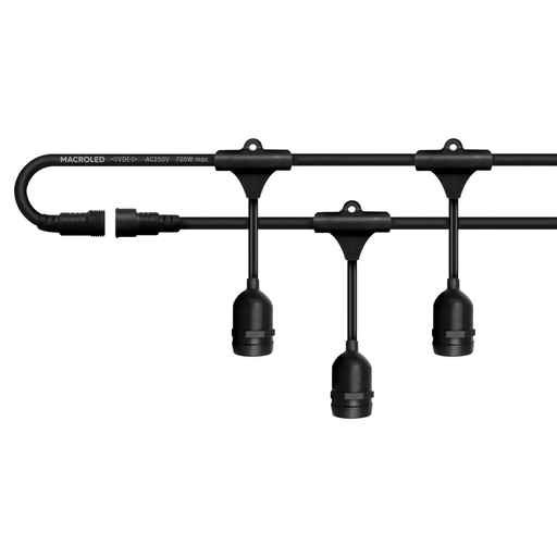 [CORGUIR-10MT-E27] Guirnalda de 10mts C/portalampara colgante Macroled IP66
