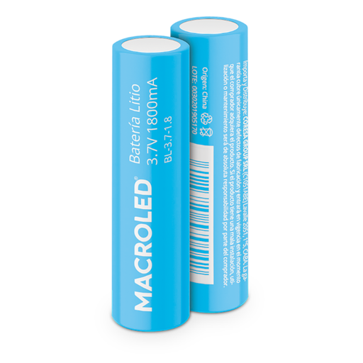 [CORBL-3.7-1.8] BATERIA DE LITIO RECARGABLE MACROLED 3.7V 1800mA