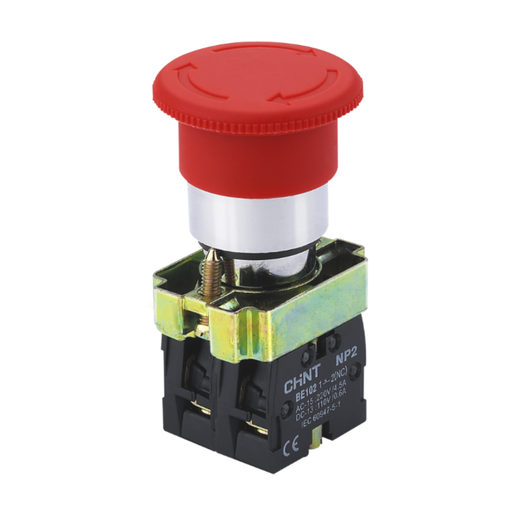 [CORNP2- BS544] PULSADOR DE EMERGENCIA TIPO HONGO 40 MM COLOR ROJO - 2NC