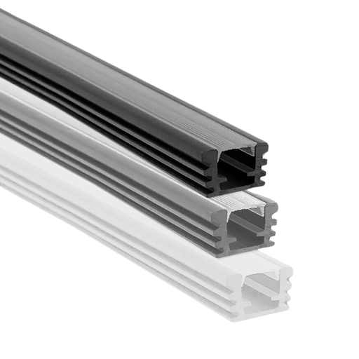 [CORPVC-L-2M-GR] PERFIL DE PVC LISTON RANURADO GRIS X 2MTS