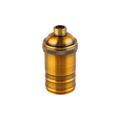 [CORPLV-VIN-E27-BB] PORTALÁMPARA ALUMINIO E27 VINTAGE BRONCE BRILLANTE